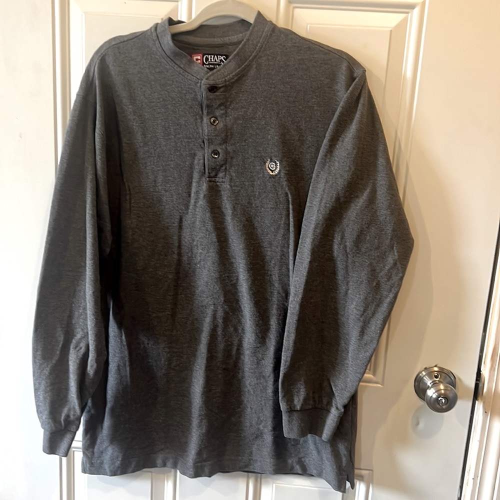 Chaps Ralph Lauren gray long sleeve